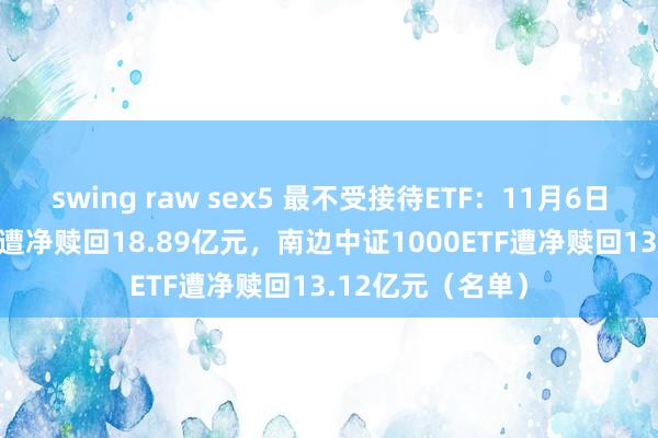 swing raw sex5 最不受接待ETF：11月6日中原科创50ETF遭净赎回18.89亿元，南边中证1000ETF遭净赎回13.12亿元（名单）