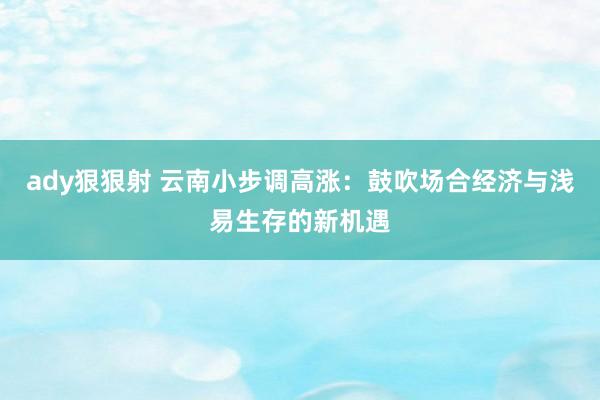 ady狠狠射 云南小步调高涨：鼓吹场合经济与浅易生存的新机遇