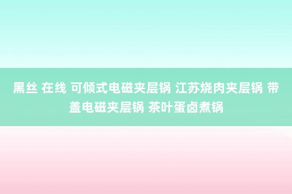 黑丝 在线 可倾式电磁夹层锅 江苏烧肉夹层锅 带盖电磁夹层锅 茶叶蛋卤煮锅