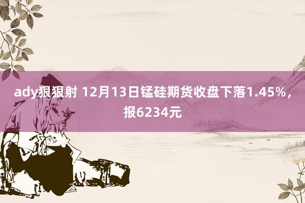 ady狠狠射 12月13日锰硅期货收盘下落1.45%，报6234元