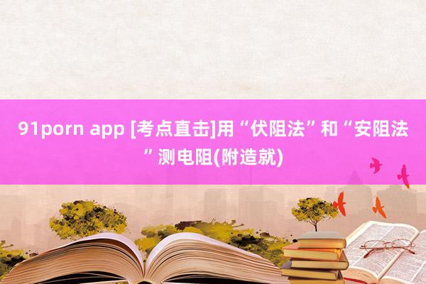 91porn app [考点直击]用“伏阻法”和“安阻法”测电阻(附造就)