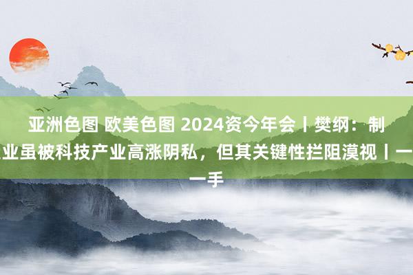 亚洲色图 欧美色图 2024资今年会丨樊纲：制造业虽被科技产业高涨阴私，但其关键性拦阻漠视丨一手