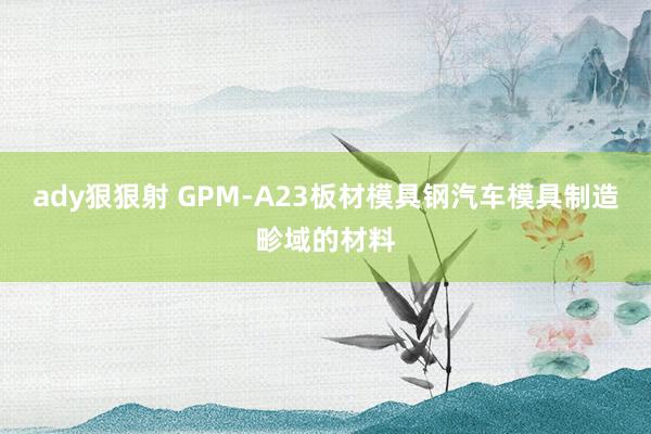 ady狠狠射 GPM-A23板材模具钢汽车模具制造畛域的材料