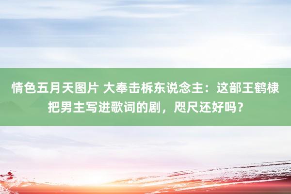 情色五月天图片 大奉击柝东说念主：这部王鹤棣把男主写进歌词的剧，咫尺还好吗？