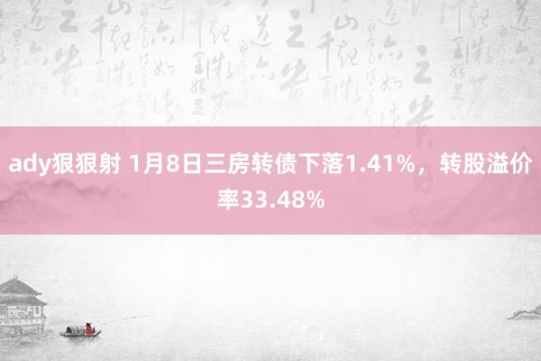 ady狠狠射 1月8日三房转债下落1.41%，转股溢价率33.48%