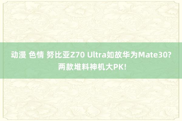 动漫 色情 努比亚Z70 Ultra如故华为Mate30? 两款堆料神机大PK!